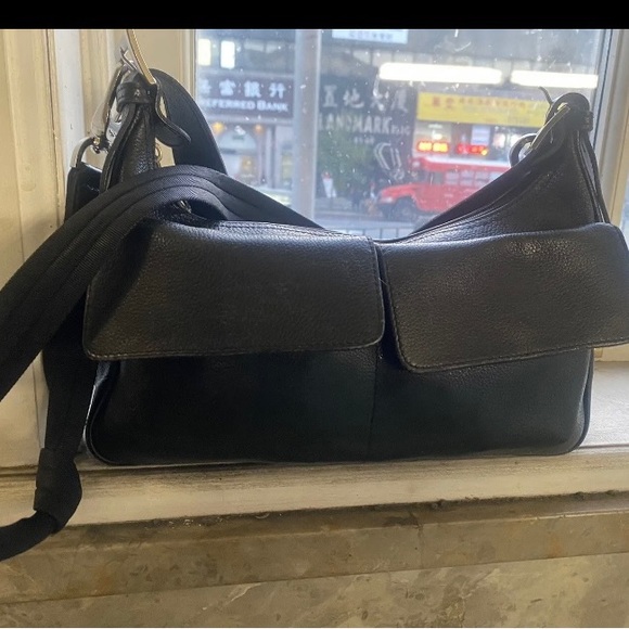 LONGCHAMP Frm FRANCE PEBBLED LEATHER BAGUETTE SHOULDER Crossbody Bag LUX - Picture 13 of 13